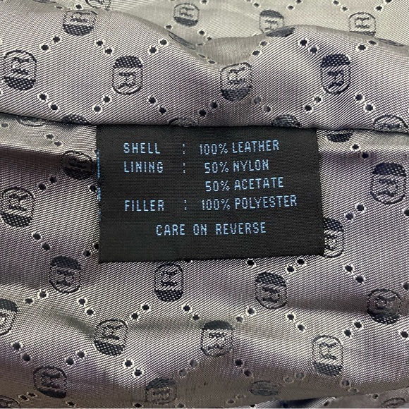 Kenneth Cole Reaction Genuine Quilted Black Leather Jacket Size Small - Picture 14 of 16